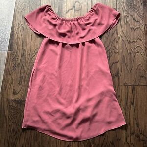 Off-The-Shoulder Aritzia Wilfred Mulberry Dress
